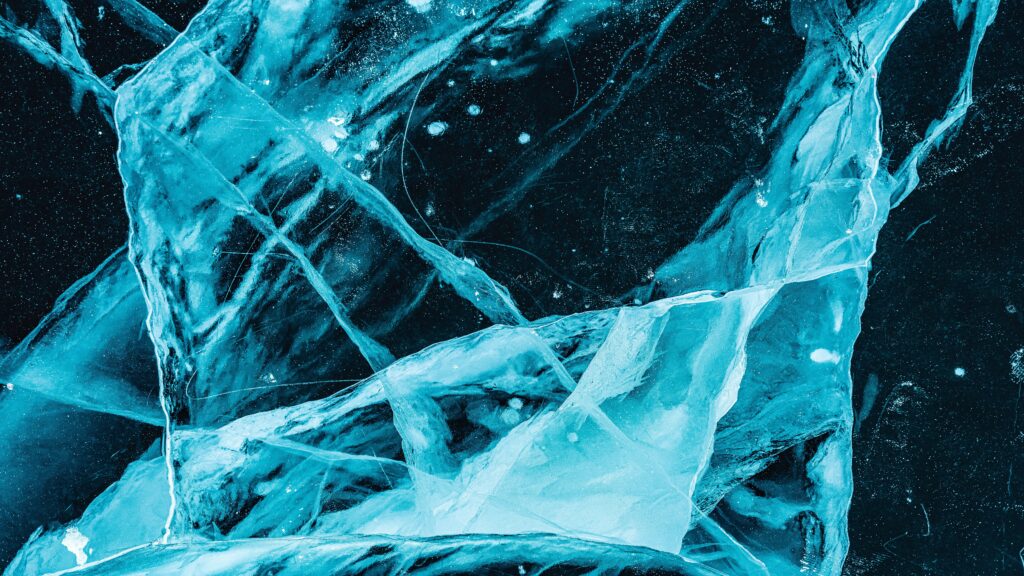 Molecule diagram of cryoprotectants inside insect cells preventing ice damage