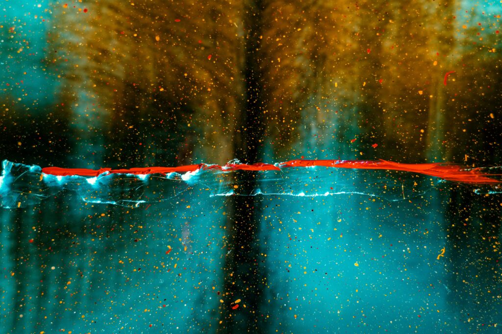 Diagram showing localized heat burst during mantis shrimp strike