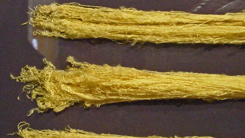 Golden Spider Silk threads