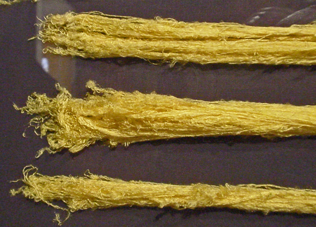 Golden Spider Silk threads