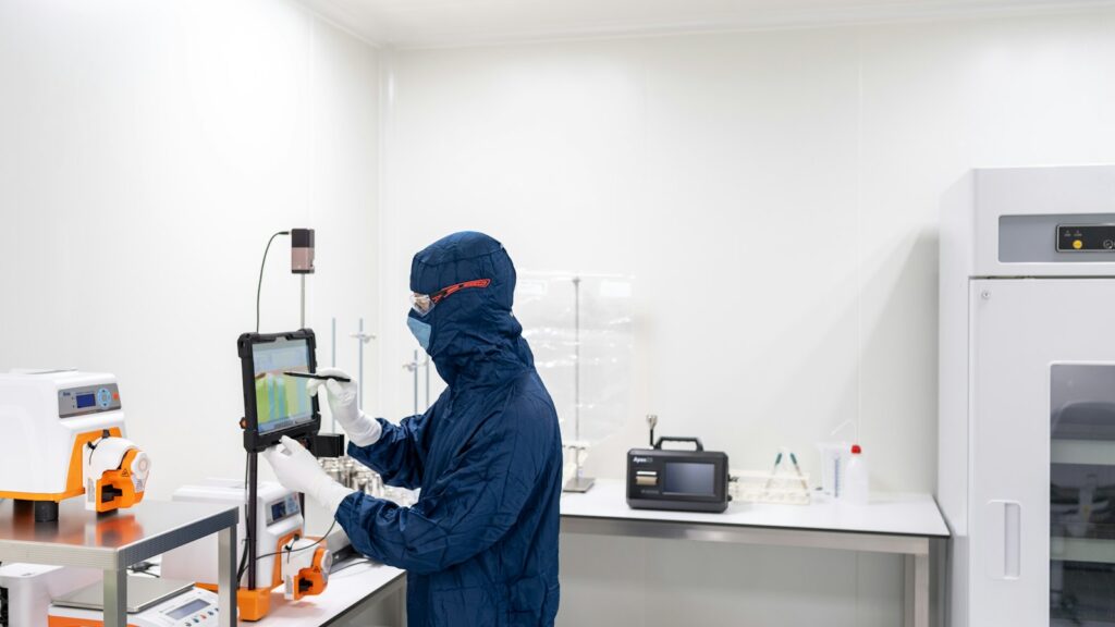 a person in a lab coat
