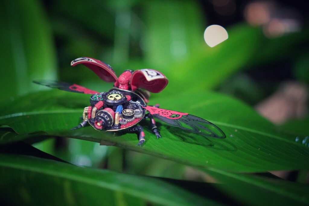 Infographic comparing insect biology with superhero powers