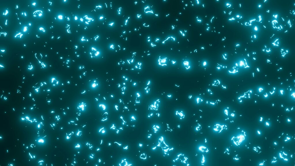 Diagram of firefly abdomen showing the chemical reaction that produces light