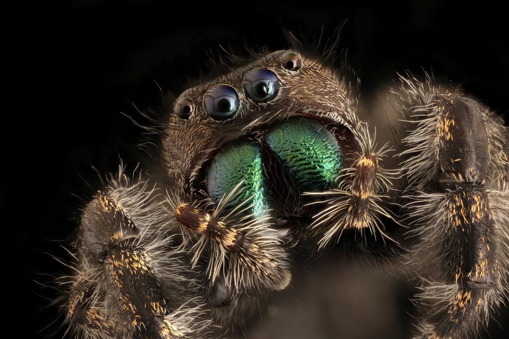 The Jumping Spider's Deceptive Appearance (image credits: rawpixel)